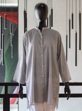 Royal Fashion Printed Lawn Stitched Kurti - RF24PL D-08 B&W