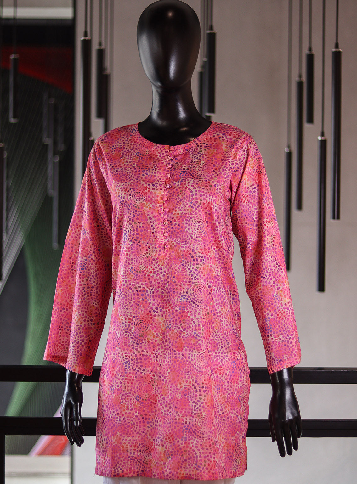 Royal Fashion Printed Lawn Stitched Kurti - RF24PL D-12 PK Royal Fashion Printed Lawn Stitched Kurti - RF24PL D-12 PK