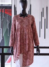 Royal Fashion Printed Lawn Stitched Kurti - RF24PL D-16 BN