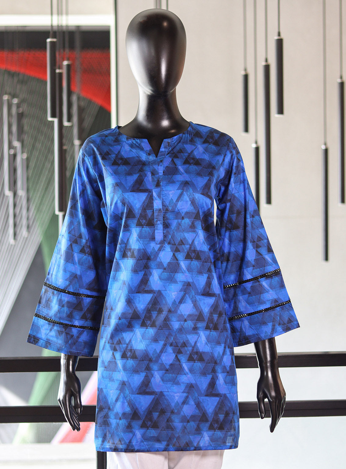 Royal Fashion Printed Lawn Stitched Kurti - RF24PL D-17 B&B Royal Fashion Printed Lawn Stitched Kurti - RF24PL D-17 B&B