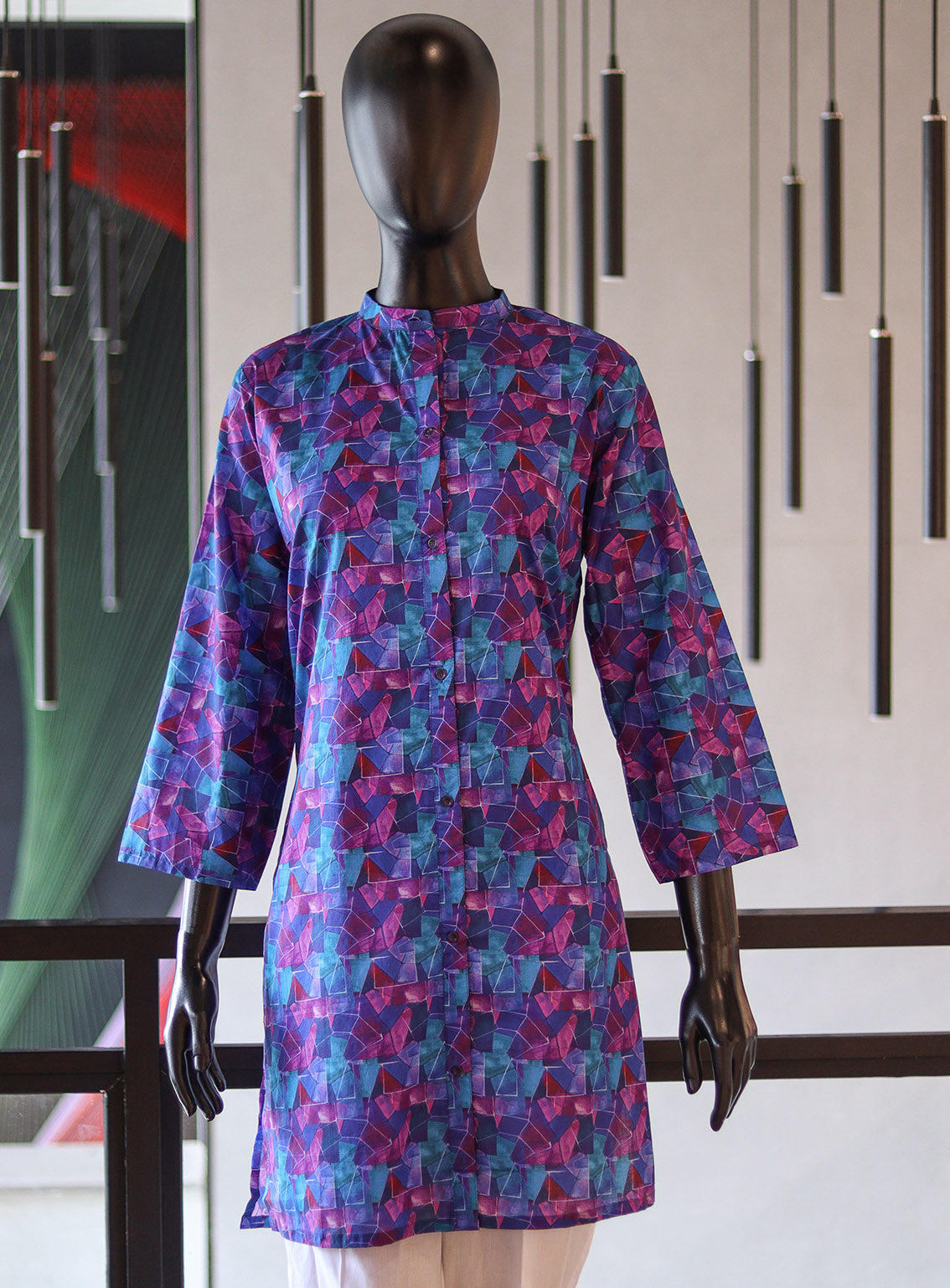 Royal Fashion Printed Lawn Stitched Kurti - RF24PL D-18 PR Royal Fashion Printed Lawn Stitched Kurti - RF24PL D-18 PR