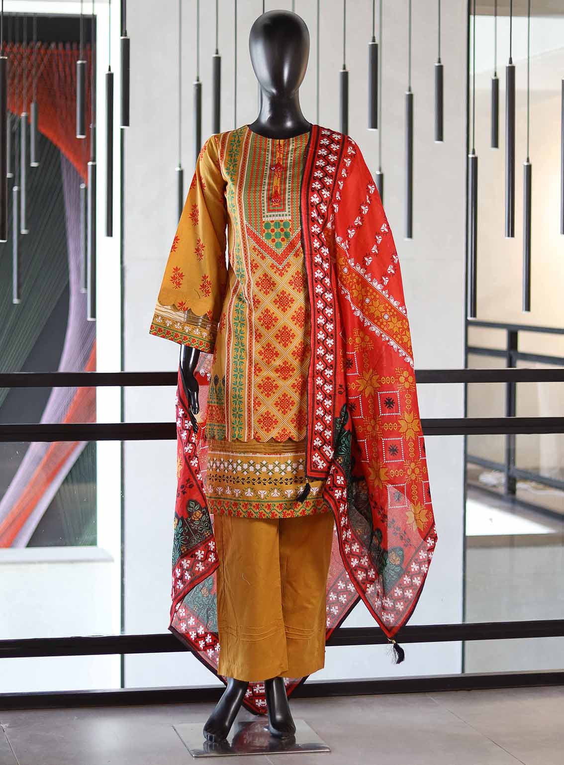 Royal Fashion Printed Lawn Suits Stitched 3 Piece RF25AJ PL-MT-05 Royal Fashion Printed Lawn Suits Stitched 3 Piece RF25AJ PL-MT-05