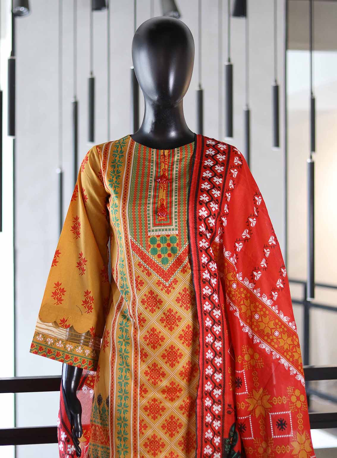 Royal Fashion Printed Lawn Suits Stitched 3 Piece RF25AJ PL-MT-05 Royal Fashion Printed Lawn Suits Stitched 3 Piece RF25AJ PL-MT-05