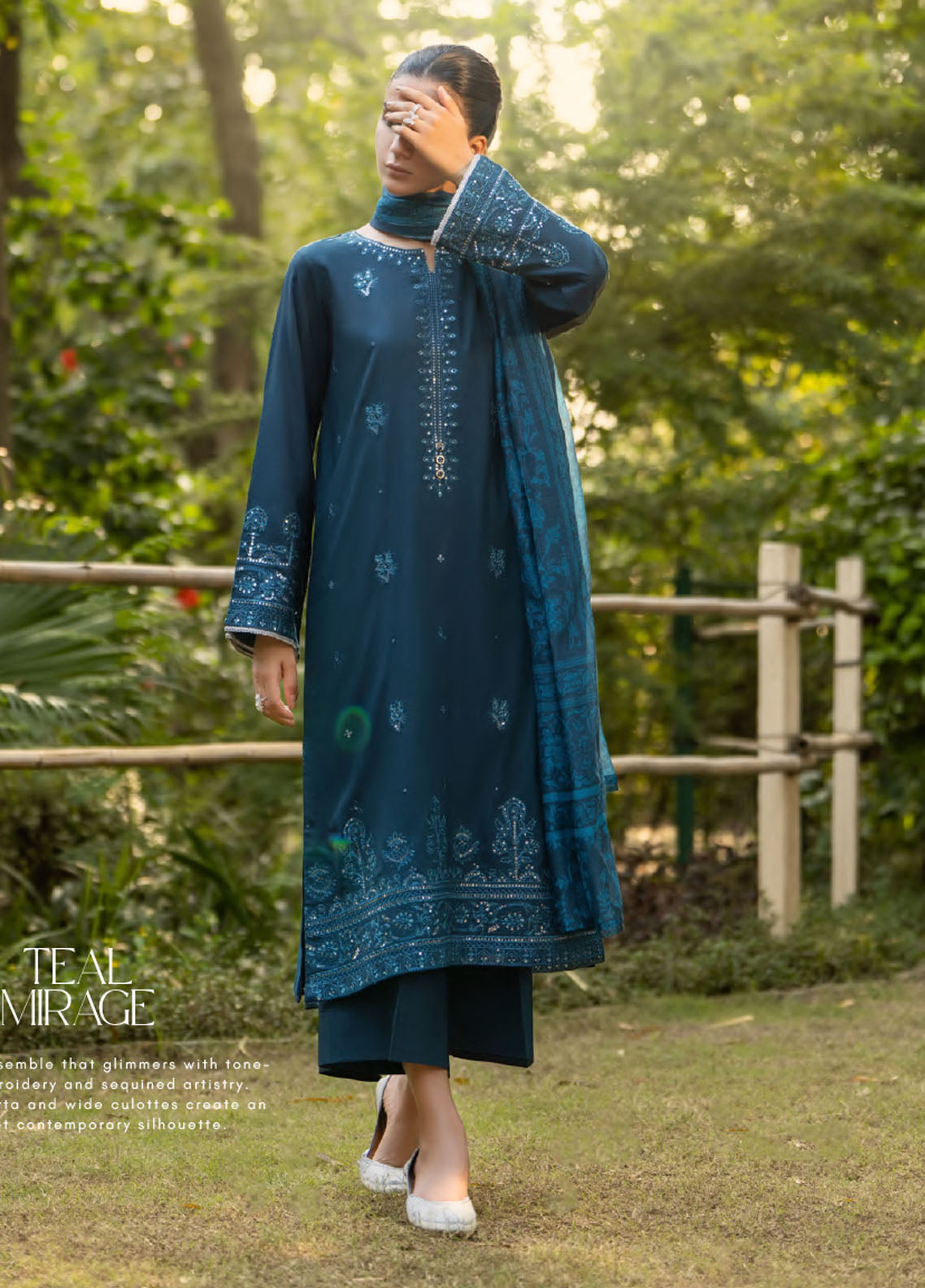 Rua By Casual Lite Pre Fall Premium Embroidered Linen 3 Piece Stitched Suit CL25RD2 D-RFR-06 Rua By Casual Lite Pre Fall Premium Embroidered Linen 3 Piece Stitched Suit CL25RD2 D-RFR-06
