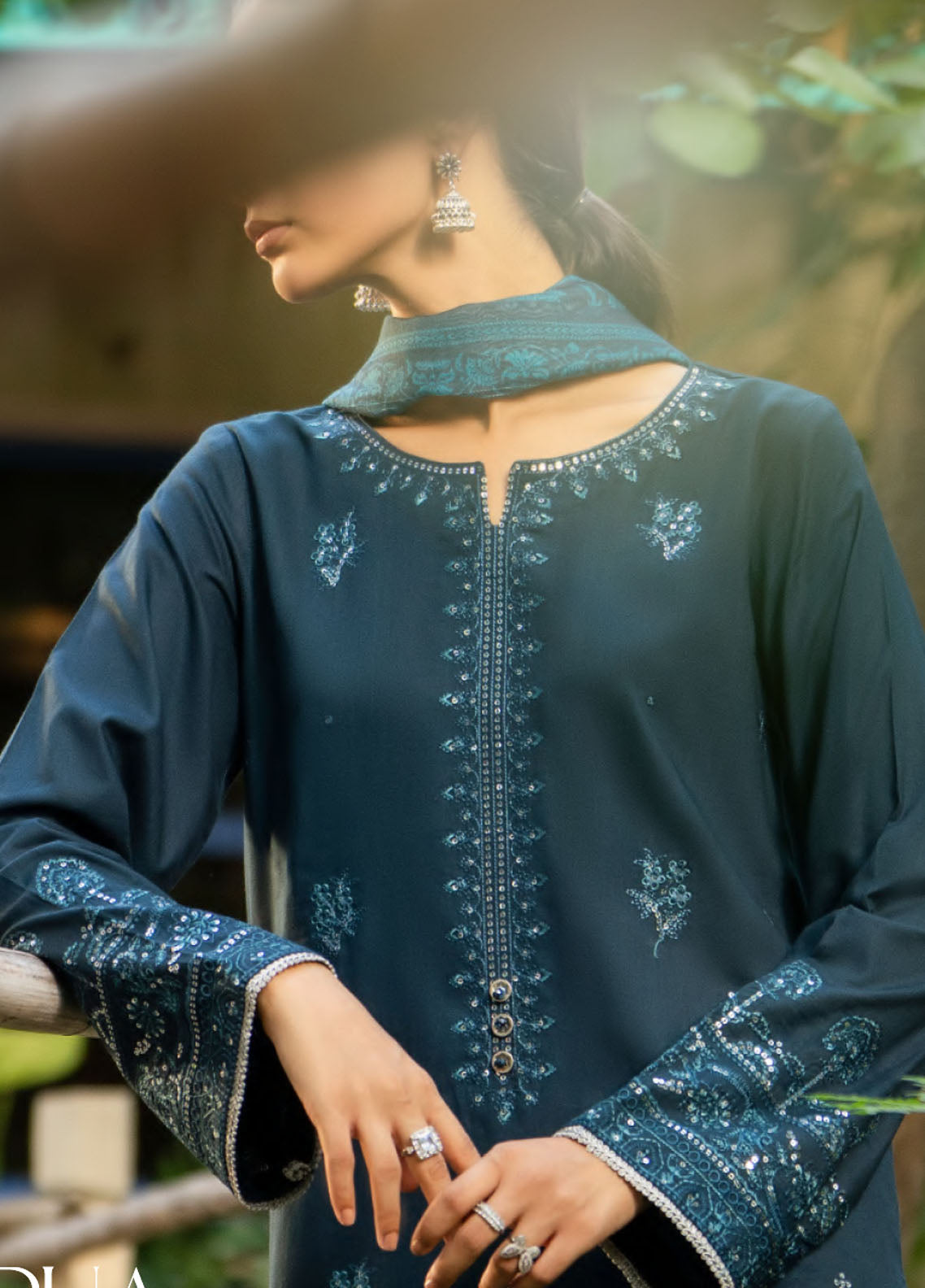 Rua By Casual Lite Pre Fall Premium Embroidered Linen 3 Piece Stitched Suit CL25RD2 D-RFR-06 Rua By Casual Lite Pre Fall Premium Embroidered Linen 3 Piece Stitched Suit CL25RD2 D-RFR-06
