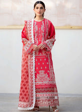 Saad Shaikh Luxury Eid Embroidered Lawn 3 Piece Unstitched Suit SSK24E PIE