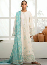 Saad Shaikh Luxury Eid Embroidered Lawn 3 Piece Unstitched Suit SSK24E ZURUJ