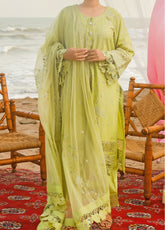 Saba Sumaiya Embroidered Lawn 3 Piece Unstitched Suit SSY25E D-SHABNAM-E-SABZ