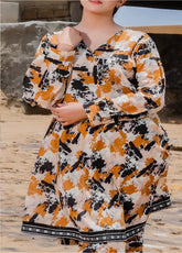 Saba Sumaiya Printed Cambric 2 Piece Unstitched Suit SSY25P D-ABSTRACT