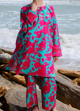 Saba Sumaiya Printed Cambric 2 Piece Unstitched Suit SSY25P D-VIBRANT FLORAL