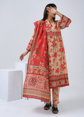 Saba Sumaiya Printed Silk Lawn 3 Piece Unstitched Suit SSY25P D-78628