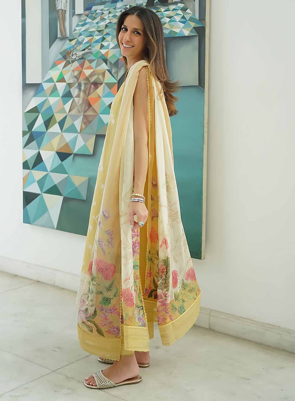 Sahar Embroidered Lawn 3 Piece Unstitched Suit S25FEV2 D-04 CITRUS BLOOM Sahar Embroidered Lawn 3 Piece Unstitched Suit S25FEV2 D-04 CITRUS BLOOM