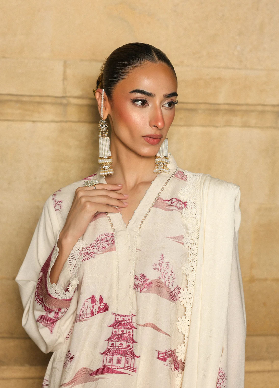 Sahar Winter Dyed Jacquard Viscose 3 Piece Unstitched Suit S25W3PC D-12 CELESTE BLOOM Sahar Winter Dyed Jacquard Viscose 3 Piece Unstitched Suit S25W3PC D-12 CELESTE BLOOM