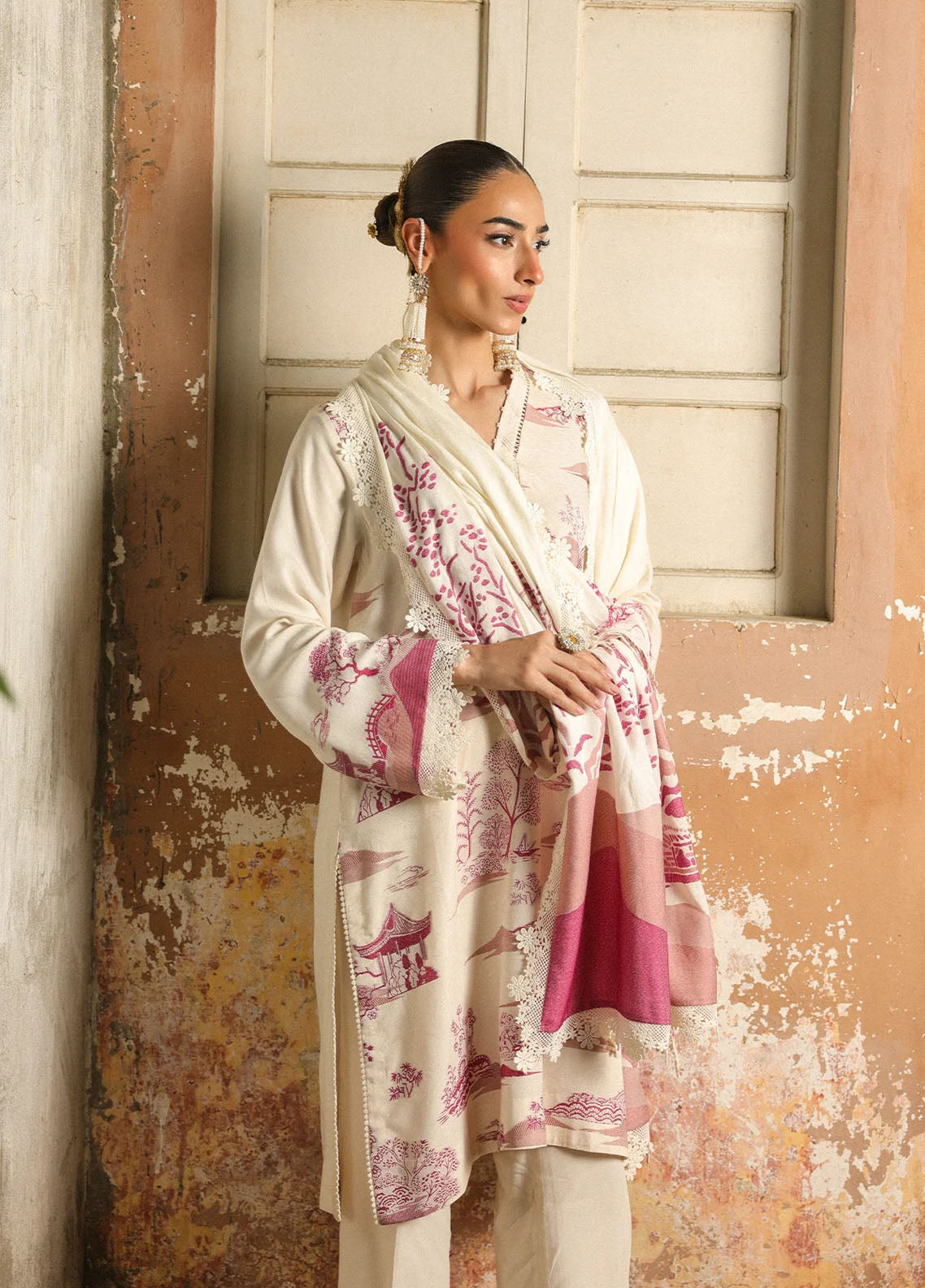 Sahar Winter Dyed Jacquard Viscose 3 Piece Unstitched Suit S25W3PC D-12 CELESTE BLOOM Sahar Winter Dyed Jacquard Viscose 3 Piece Unstitched Suit S25W3PC D-12 CELESTE BLOOM