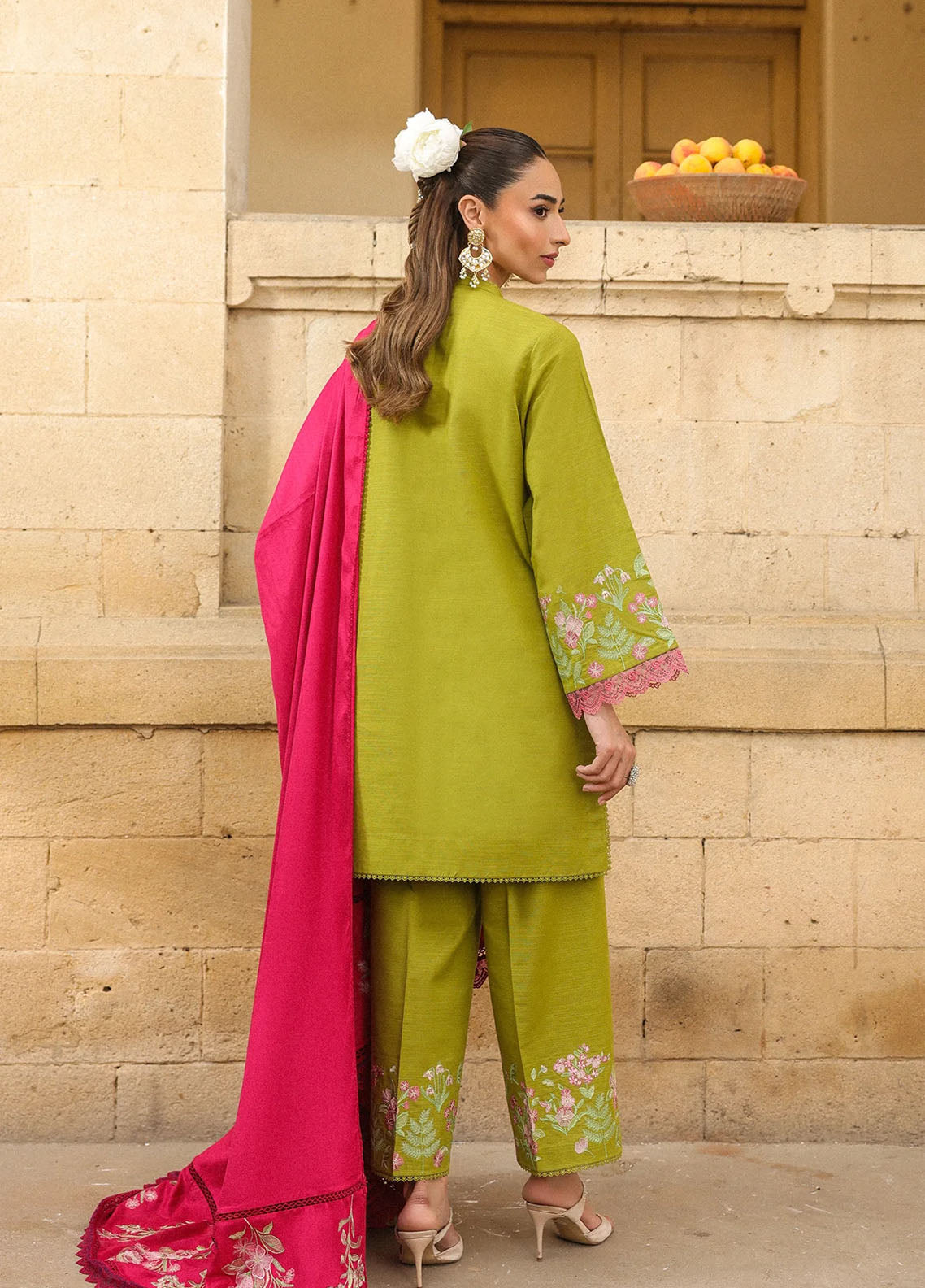 Sahar Winter Embroidered Khaddar 3 Piece Unstitched Suit S25W3PC D-04 FUCHSIA SAGE Sahar Winter Embroidered Khaddar 3 Piece Unstitched Suit S25W3PC D-04 FUCHSIA SAGE