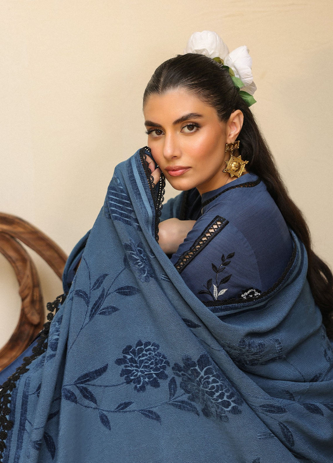 Sahar Winter Embroidered Khaddar 3 Piece Unstitched Suit S25W3PC D-05 AZURE ASH Sahar Winter Embroidered Khaddar 3 Piece Unstitched Suit S25W3PC D-05 AZURE ASH