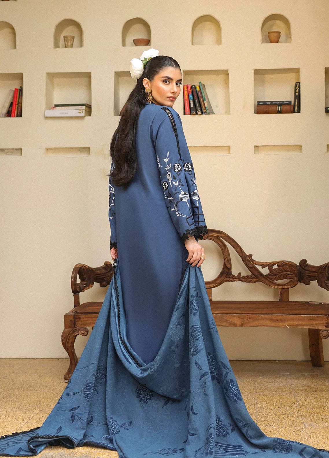 Sahar Winter Embroidered Khaddar 3 Piece Unstitched Suit S25W3PC D-05 AZURE ASH Sahar Winter Embroidered Khaddar 3 Piece Unstitched Suit S25W3PC D-05 AZURE ASH