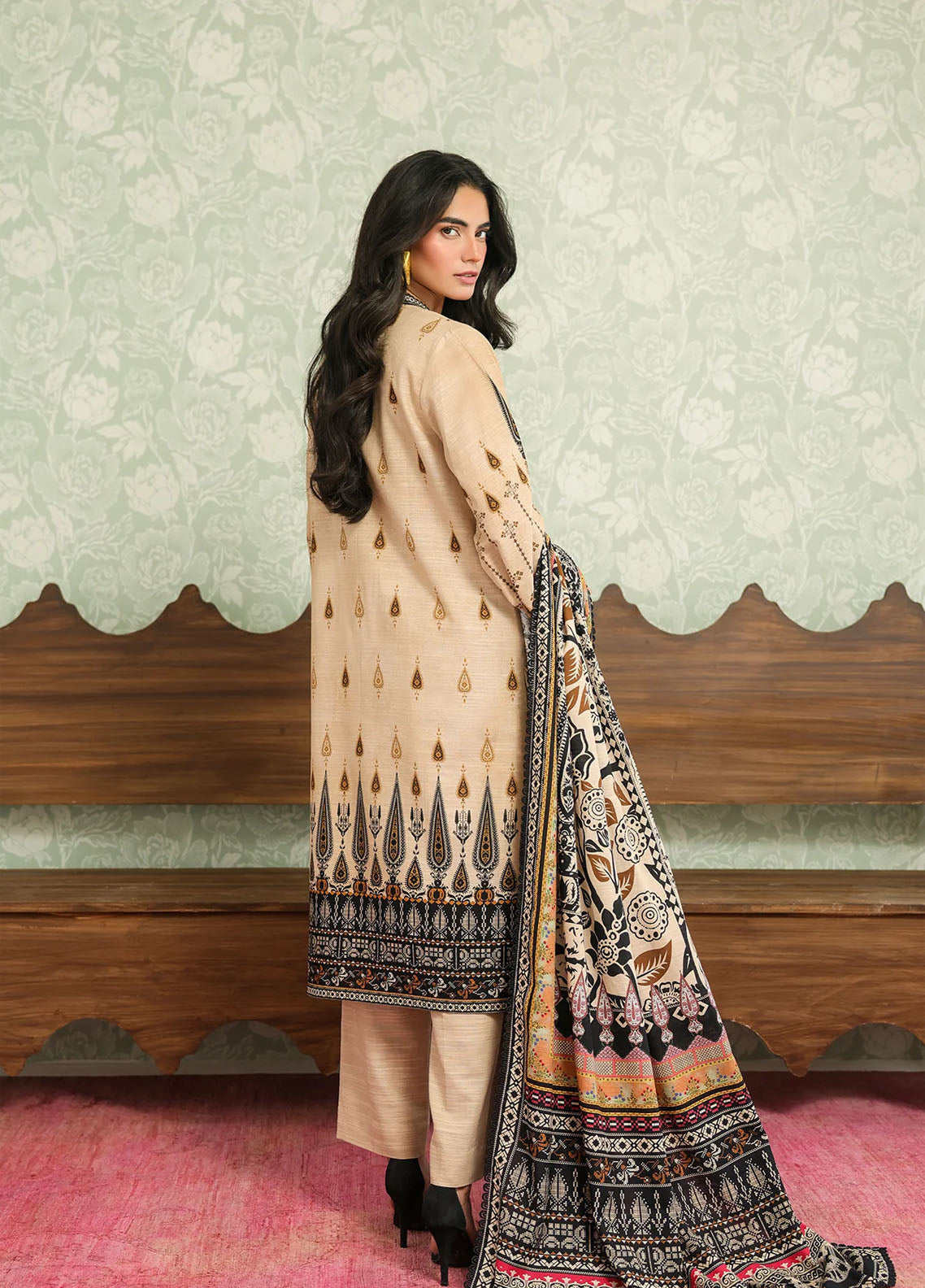 Sahar Winter Printed Khaddar 3 Piece Unstitched Suit S25W3PC D-21 ORNATE DESERT Sahar Winter Printed Khaddar 3 Piece Unstitched Suit S25W3PC D-21 ORNATE DESERT