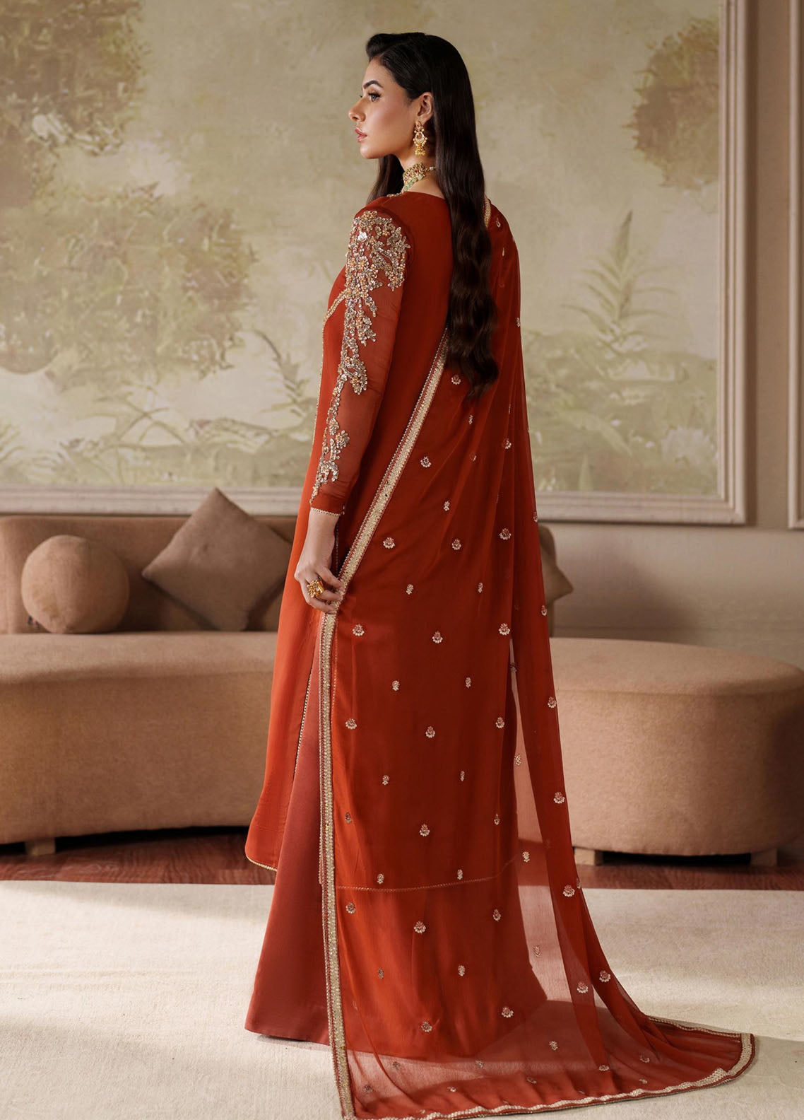 Saheera By Zarif Festive Hand Embellished Embroidered Chiffon 3 Piece Unstitched Suit ZF25S D-SHE-03 FARHEEN Saheera By Zarif Festive Hand Embellished Embroidered Chiffon 3 Piece Unstitched Suit ZF25S D-SHE-03 FARHEEN