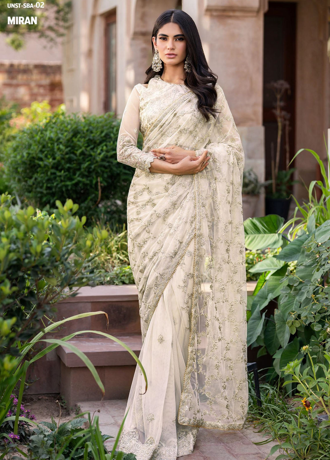 Sahiba By Zarif Formals Embroidered Net 3 Piece Unstitched Suit ZF25SFE D-SBA-02 MIRAN Sahiba By Zarif Formals Embroidered Net 3 Piece Unstitched Suit ZF25SFE D-SBA-02 MIRAN