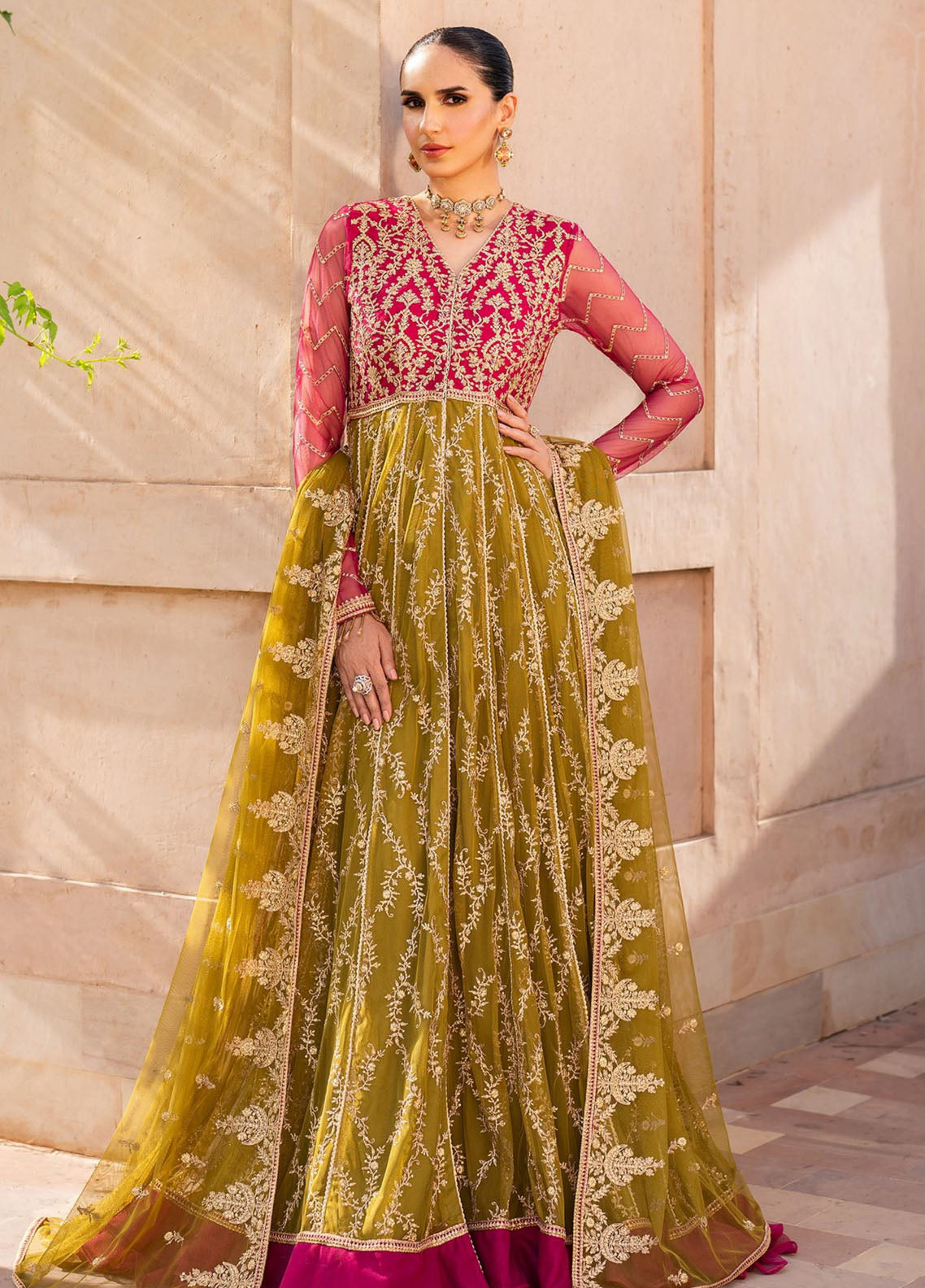 Sahiba By Zarif Formals Embroidered Net 3 Piece Unstitched Suit ZF25SFE D-SBA-03 LARA Sahiba By Zarif Formals Embroidered Net 3 Piece Unstitched Suit ZF25SFE D-SBA-03 LARA