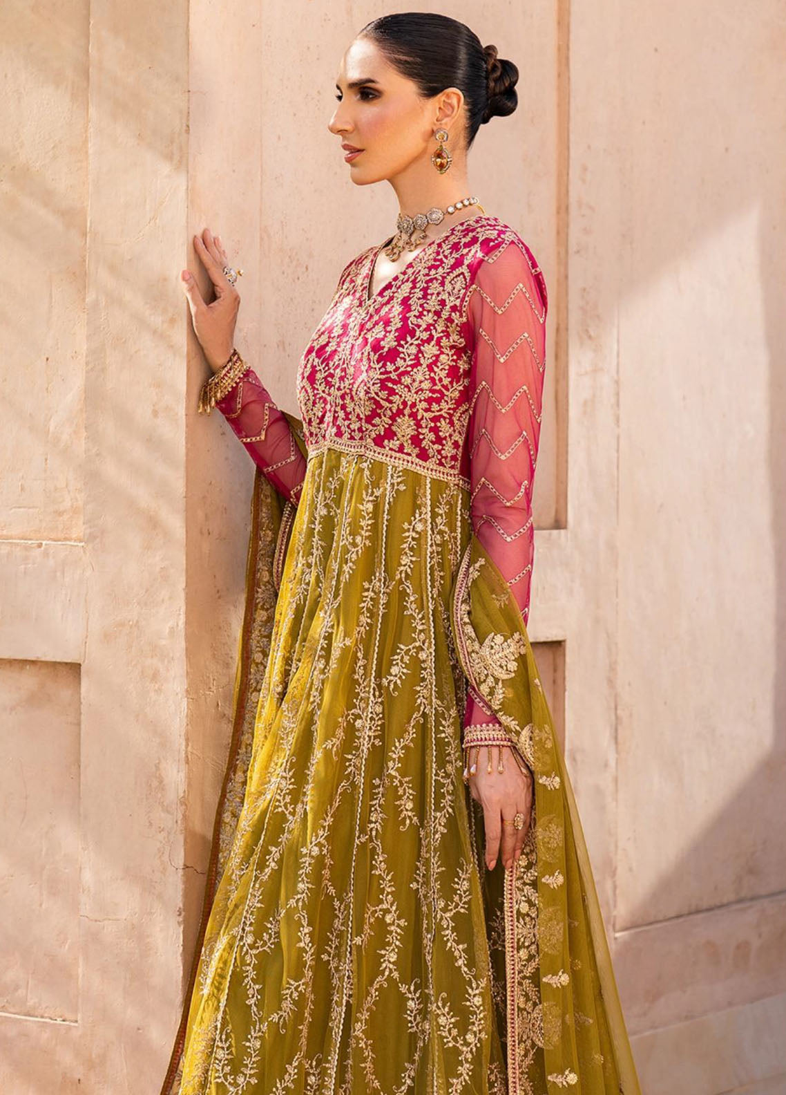 Sahiba By Zarif Formals Embroidered Net 3 Piece Unstitched Suit ZF25SFE D-SBA-03 LARA Sahiba By Zarif Formals Embroidered Net 3 Piece Unstitched Suit ZF25SFE D-SBA-03 LARA