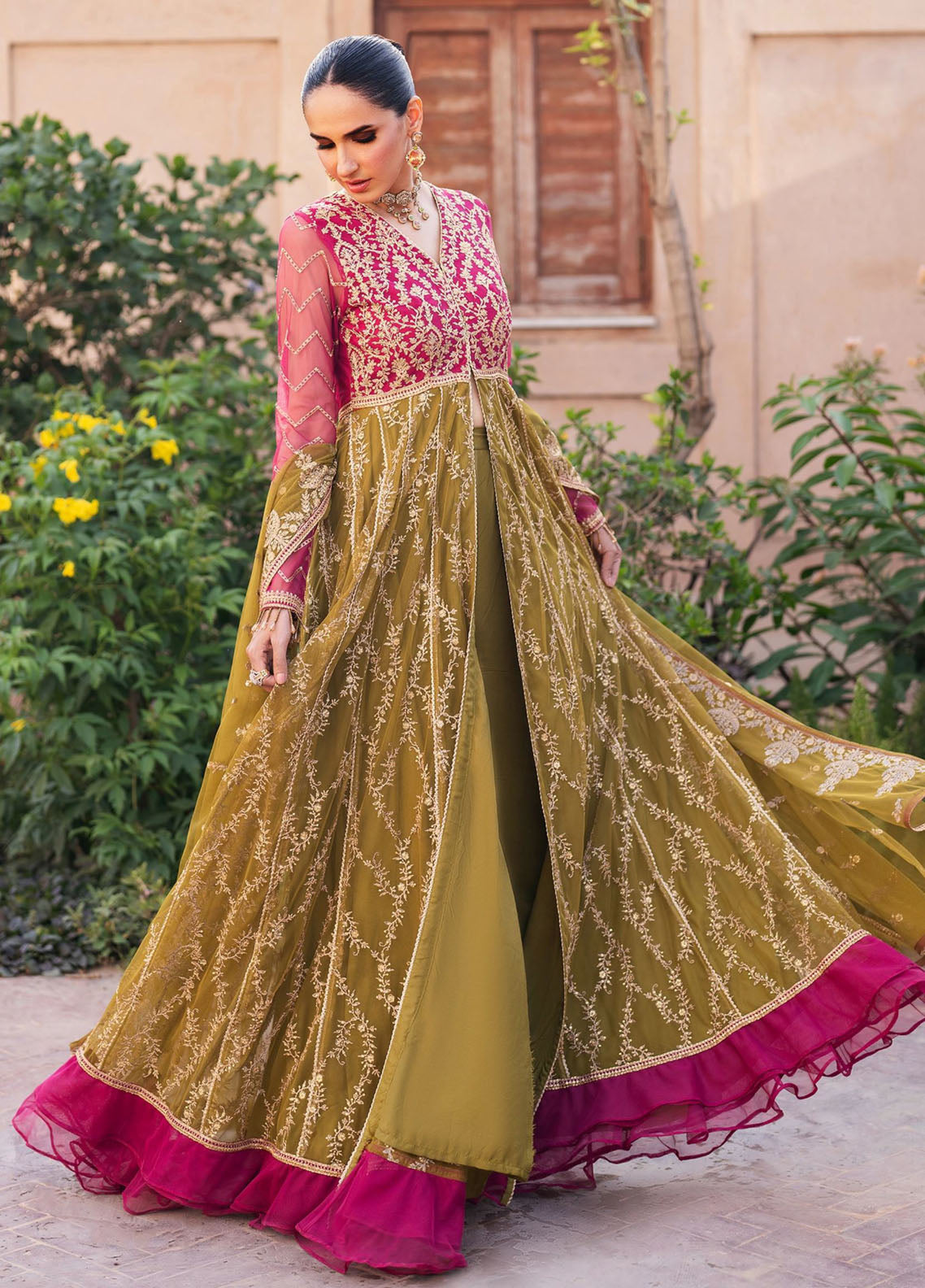 Sahiba By Zarif Formals Embroidered Net 3 Piece Unstitched Suit ZF25SFE D-SBA-03 LARA Sahiba By Zarif Formals Embroidered Net 3 Piece Unstitched Suit ZF25SFE D-SBA-03 LARA