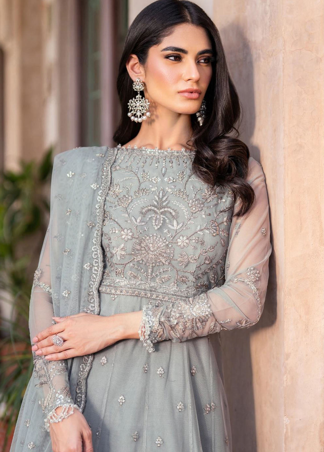 Sahiba By Zarif Formals Embroidered Net 3 Piece Unstitched Suit ZF25SFE D-SBA-04 YASMIN Sahiba By Zarif Formals Embroidered Net 3 Piece Unstitched Suit ZF25SFE D-SBA-04 YASMIN