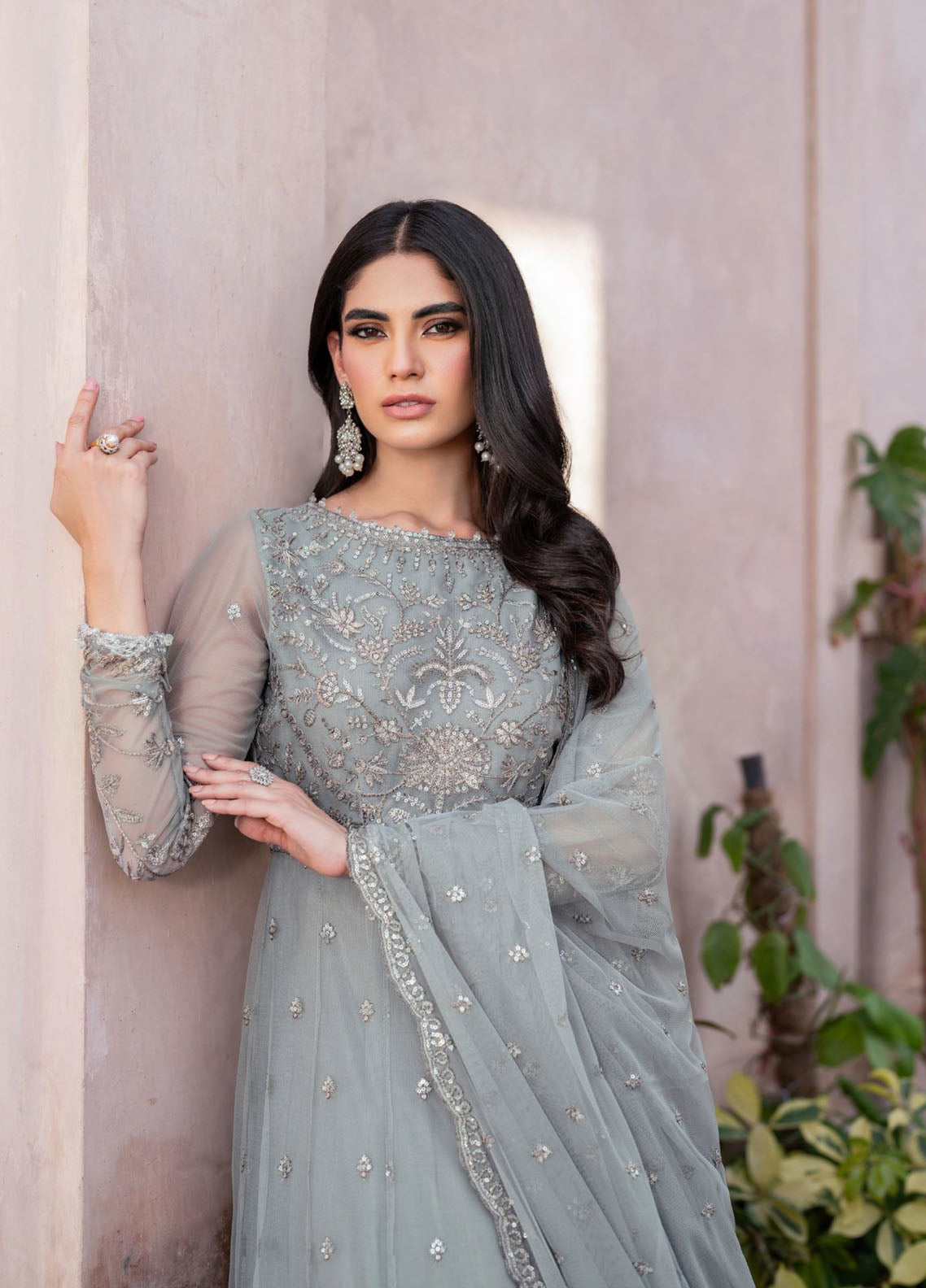 Sahiba By Zarif Formals Embroidered Net 3 Piece Unstitched Suit ZF25SFE D-SBA-04 YASMIN Sahiba By Zarif Formals Embroidered Net 3 Piece Unstitched Suit ZF25SFE D-SBA-04 YASMIN