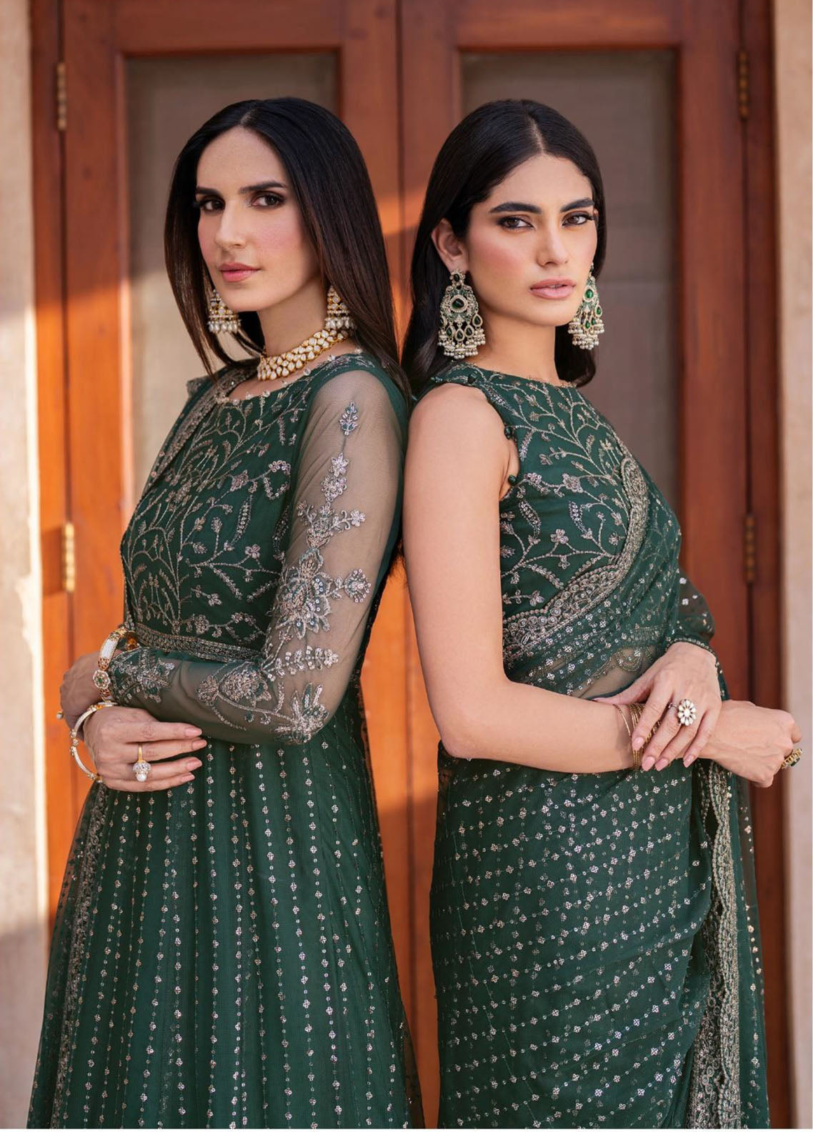 Sahiba By Zarif Formals Embroidered Net 3 Piece Unstitched Suit ZF25SFE D-SBA-05 KERAN Sahiba By Zarif Formals Embroidered Net 3 Piece Unstitched Suit ZF25SFE D-SBA-05 KERAN