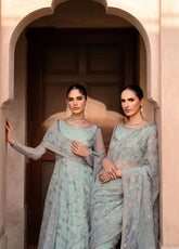 Sahiba By Zarif Formals Embroidered Net 3 Piece Unstitched Suit ZF25SFE D-SBA-06 INEESA