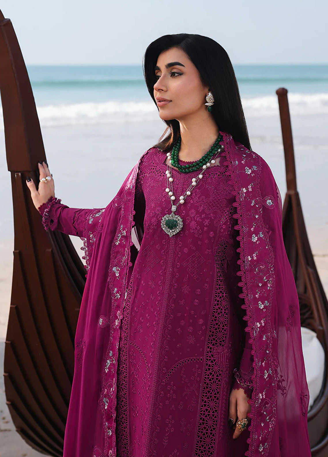 Sahil By Qalamkar Luxury Embroidered Lawn 3 Piece Unstitched Suit QLM26SLL D-SA-01 ZARA Sahil By Qalamkar Luxury Embroidered Lawn 3 Piece Unstitched Suit QLM26SLL D-SA-01 ZARA
