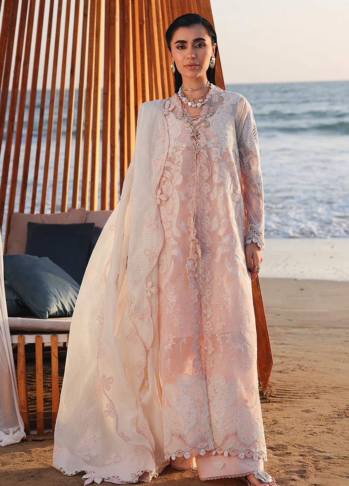 Sahil By Qalamkar Luxury Embroidered Lawn 3 Piece Unstitched Suit QLM26SLL D-SA-06 MAHUR Sahil By Qalamkar Luxury Embroidered Lawn 3 Piece Unstitched Suit QLM26SLL D-SA-06 MAHUR