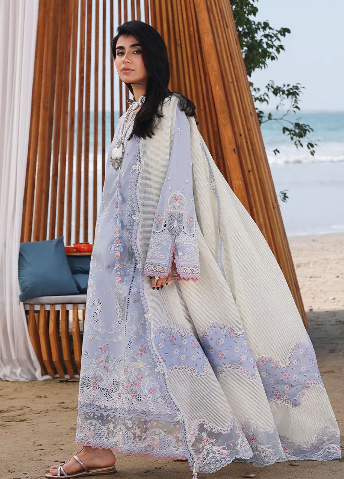 Sahil By Qalamkar Luxury Embroidered Lawn 3 Piece Unstitched Suit QLM26SLL D-SA-08 ZAYNA Sahil By Qalamkar Luxury Embroidered Lawn 3 Piece Unstitched Suit QLM26SLL D-SA-08 ZAYNA