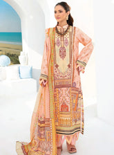 Saira Bano By Humdum Embroidered Lawn 3 Piece Unstitched Suit HD24S D-10