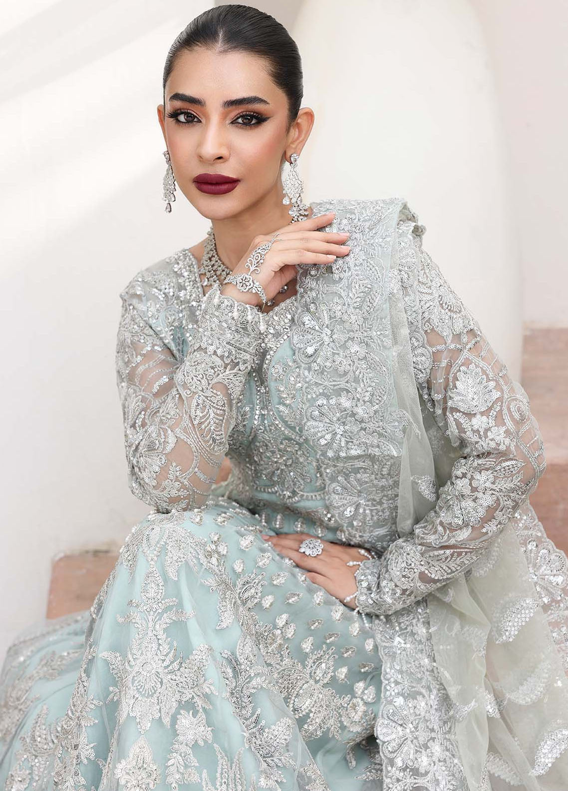 Saiyara By Imrozia Embroidered Organza 3 Piece Unstitched Suit IM25SLF D-I-238 ZYLAH Saiyara By Imrozia Embroidered Organza 3 Piece Unstitched Suit IM25SLF D-I-238 ZYLAH