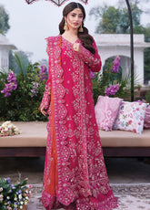 Sajal By Imrozia Premium Embroidered Chiffon 3 Piece Unstitched Suit IM26SV2 D-I-259 RANG-E-HUSN