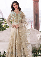 Sajal By Imrozia Premium Embroidered Khaddi Net 3 Piece Unstitched Suit IM26SV2 D-I-258 AFSANAY