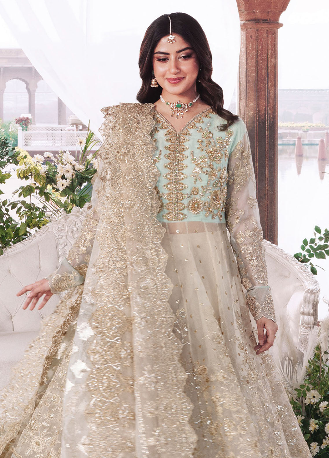 Sajal By Imrozia Premium Embroidered Khaddi Net 3 Piece Unstitched Suit IM26SV2 D-I-258 AFSANAY Sajal By Imrozia Premium Embroidered Khaddi Net 3 Piece Unstitched Suit IM26SV2 D-I-258 AFSANAY