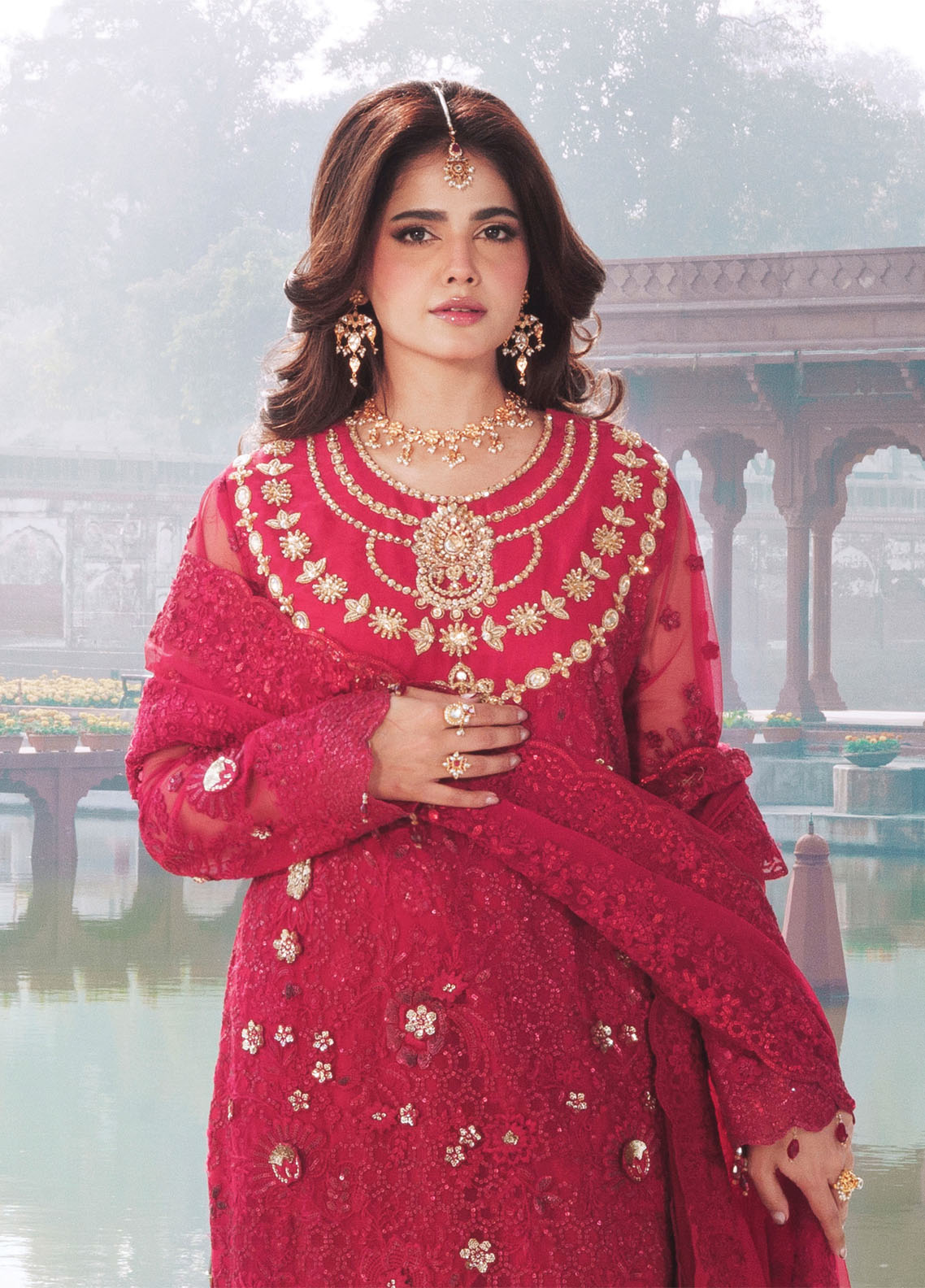 Sajal By Imrozia Premium Embroidered Net 3 Piece Unstitched Suit IM26SV2 D-I-263 ISHQ Sajal By Imrozia Premium Embroidered Net 3 Piece Unstitched Suit IM26SV2 D-I-263 ISHQ