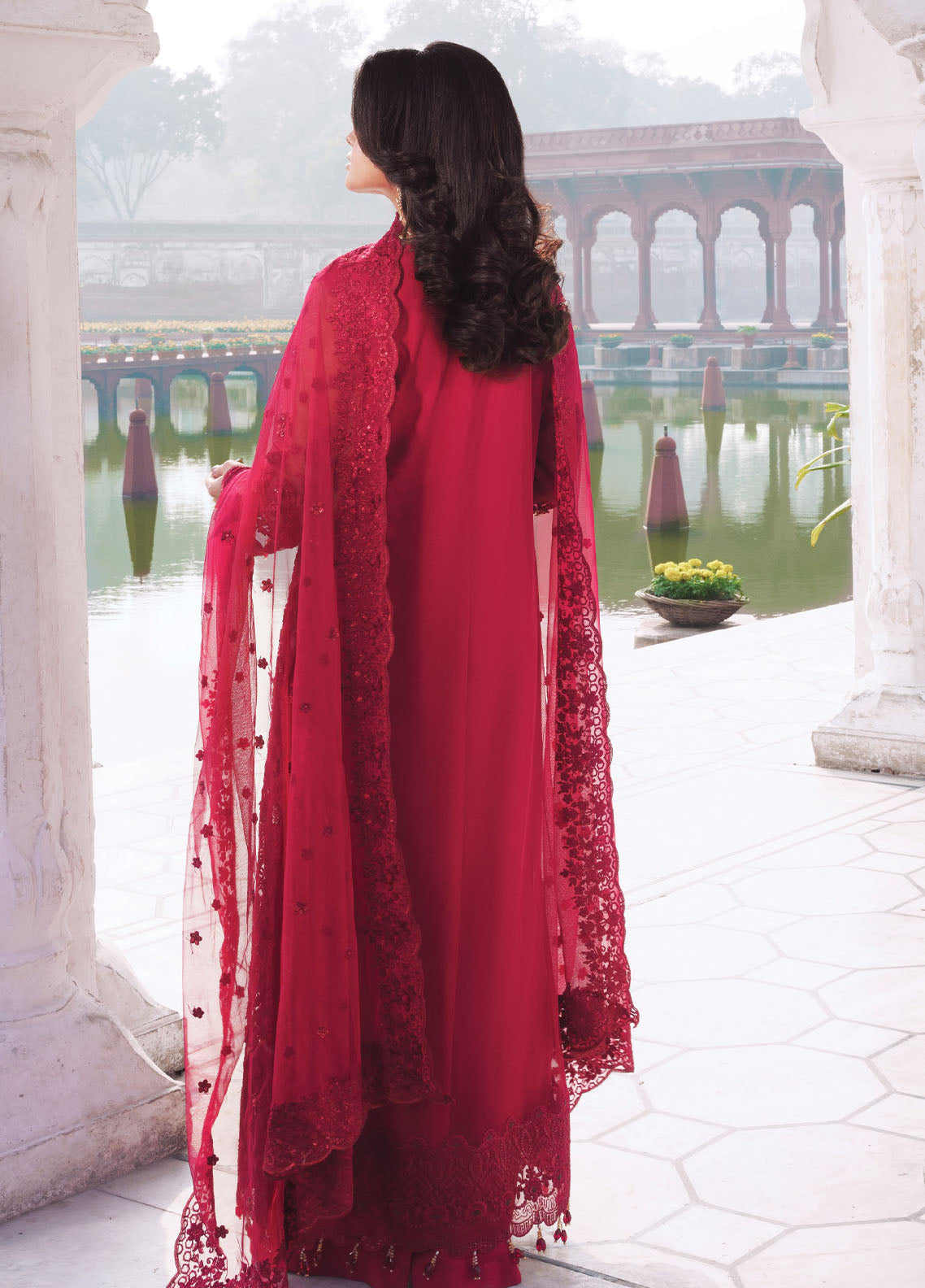 Sajal By Imrozia Premium Embroidered Net 3 Piece Unstitched Suit IM26SV2 D-I-263 ISHQ Sajal By Imrozia Premium Embroidered Net 3 Piece Unstitched Suit IM26SV2 D-I-263 ISHQ