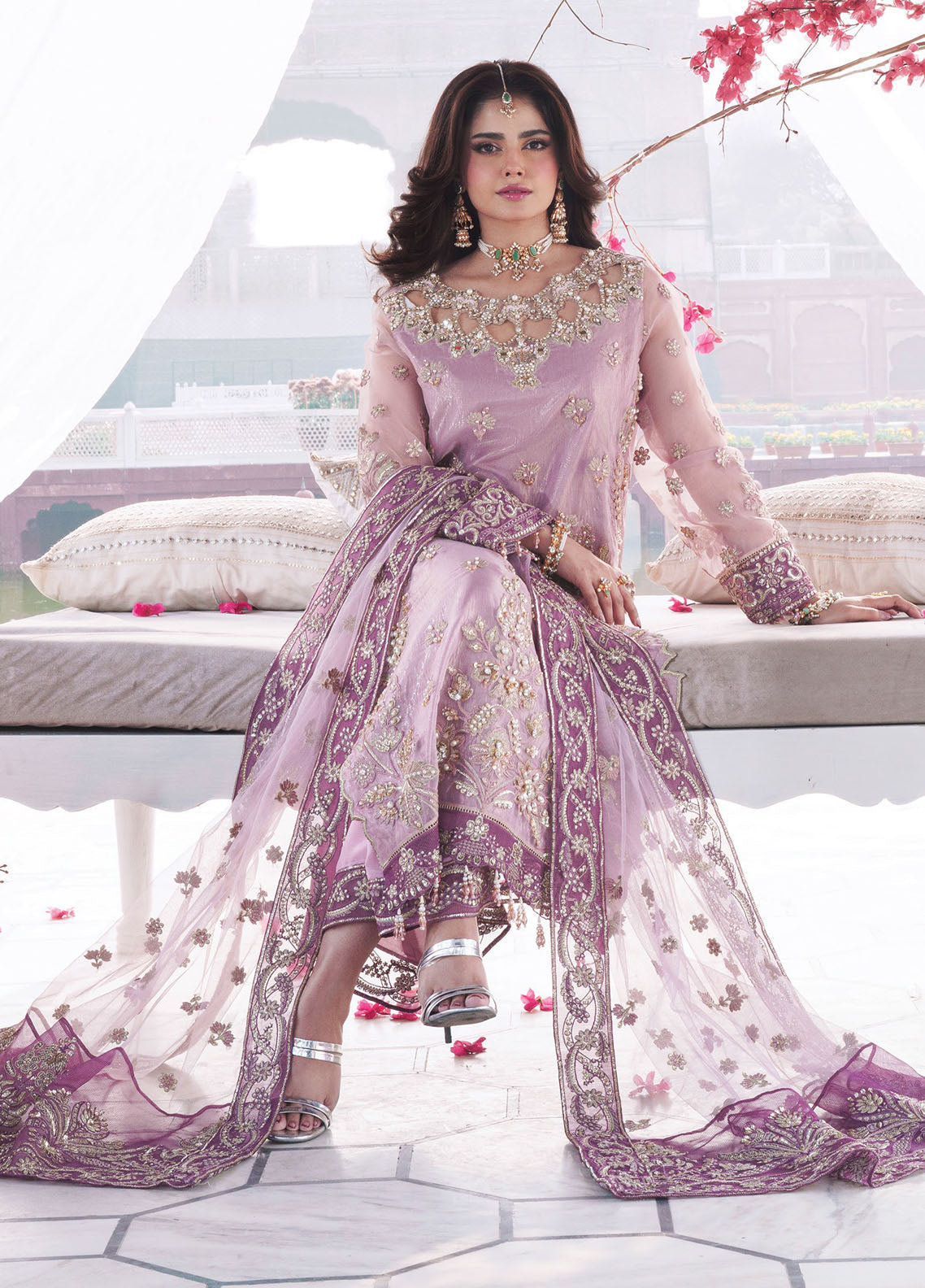 Sajal By Imrozia Premium Embroidered Organza 3 Piece Unstitched Suit IM26SV2 D-I-257 GULRAIZ Sajal By Imrozia Premium Embroidered Organza 3 Piece Unstitched Suit IM26SV2 D-I-257 GULRAIZ