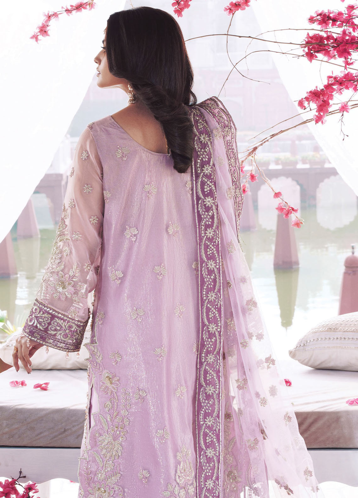 Sajal By Imrozia Premium Embroidered Organza 3 Piece Unstitched Suit IM26SV2 D-I-257 GULRAIZ Sajal By Imrozia Premium Embroidered Organza 3 Piece Unstitched Suit IM26SV2 D-I-257 GULRAIZ