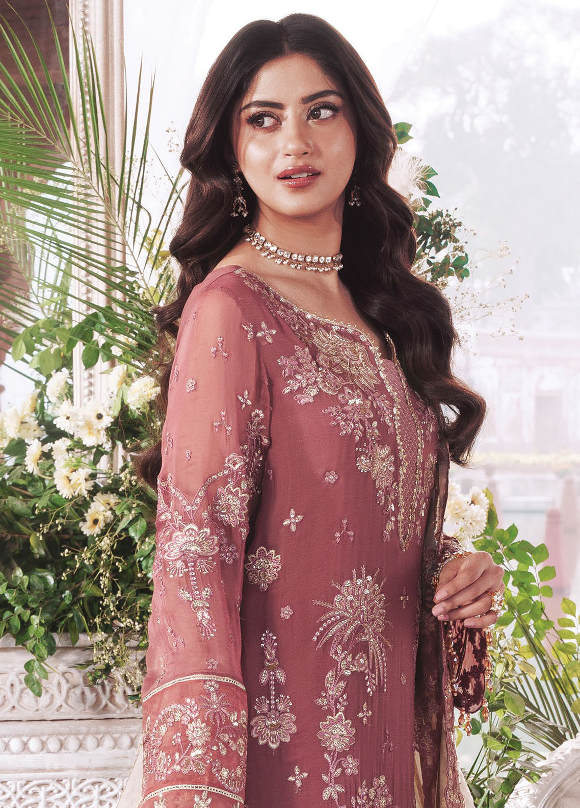 Sajal By Imrozia Premium Embroidered Organza 3 Piece Unstitched Suit IM26SV2 D-I-261 ZAMEEN Sajal By Imrozia Premium Embroidered Organza 3 Piece Unstitched Suit IM26SV2 D-I-261 ZAMEEN