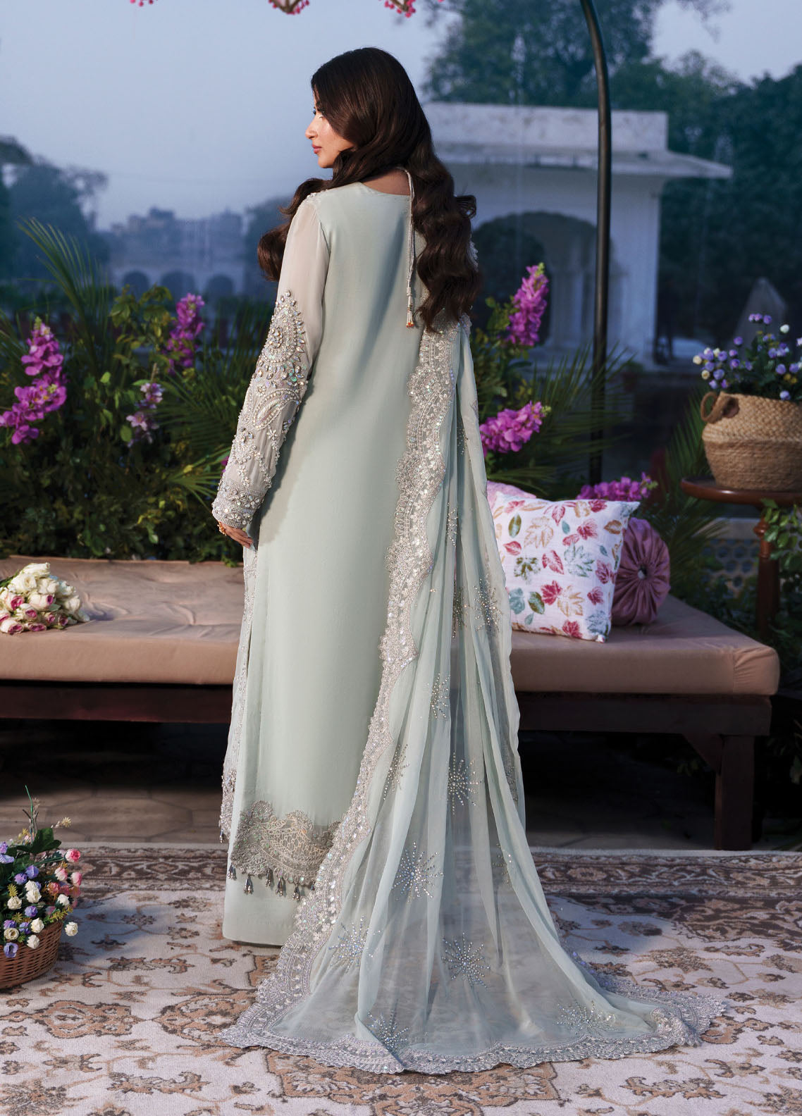 Sajal By Imrozia Premium Embroidered Organza 3 Piece Unstitched Suit IM26SV2 D-I-264 CHAMAK Sajal By Imrozia Premium Embroidered Organza 3 Piece Unstitched Suit IM26SV2 D-I-264 CHAMAK