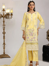 Sajni By Pakdaman Luxury Embroidered Lawn 3 Piece Stitched Suit PDF24S D-9903