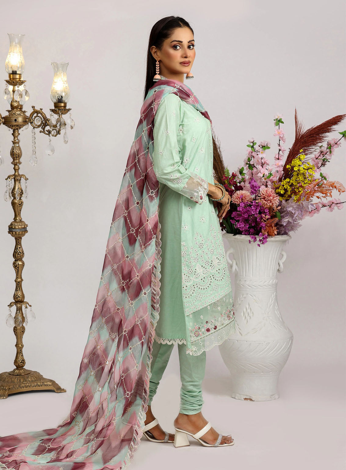 Sajni By Pakdaman Luxury Embroidered Lawn 3 Piece Stitched Suit PDF24S D-9904 Sajni By Pakdaman Luxury Embroidered Lawn 3 Piece Stitched Suit PDF24S D-9904