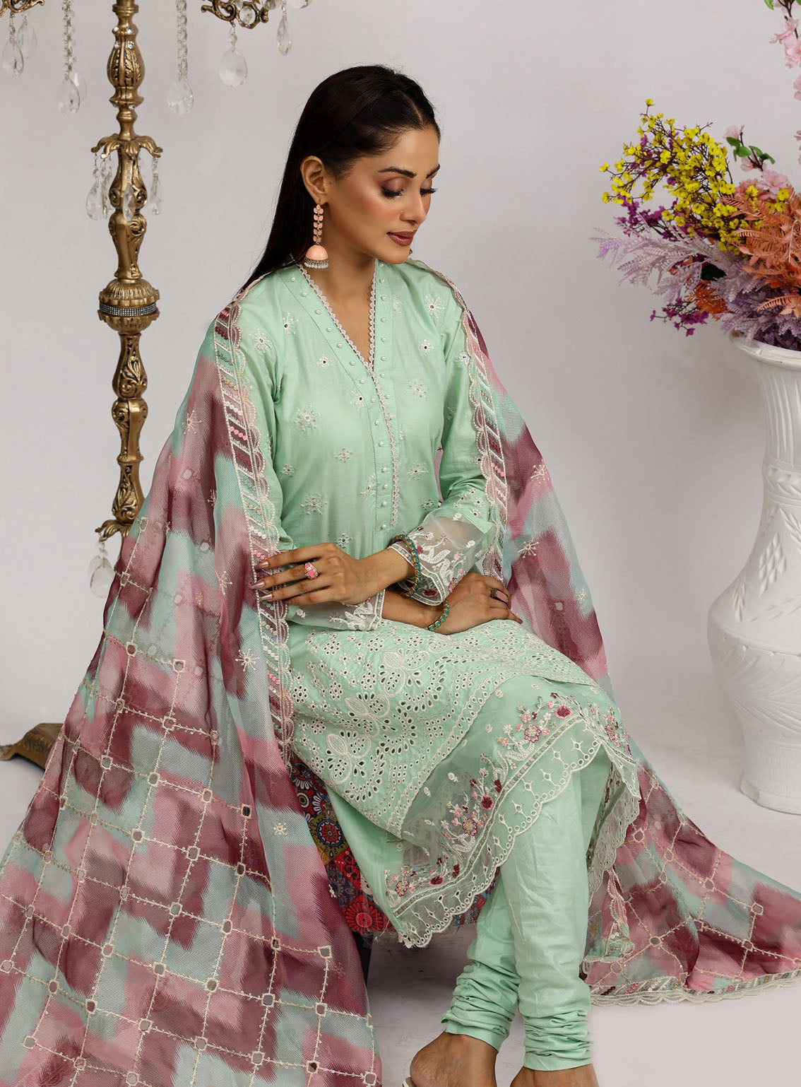Sajni By Pakdaman Luxury Embroidered Lawn 3 Piece Stitched Suit PDF24S D-9904 Sajni By Pakdaman Luxury Embroidered Lawn 3 Piece Stitched Suit PDF24S D-9904