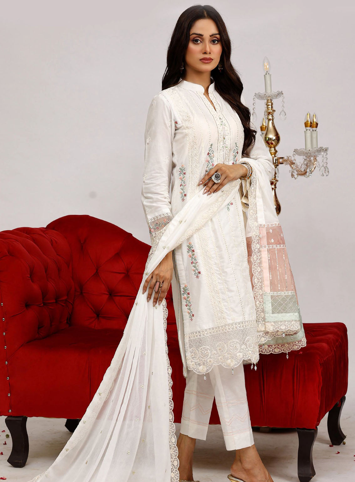 Sajni By Pakdaman Luxury Embroidered Lawn 3 Piece Stitched Suit PDF24S D-9905 Sajni By Pakdaman Luxury Embroidered Lawn 3 Piece Stitched Suit PDF24S D-9905