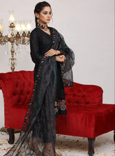 Sajni By Pakdaman Luxury Embroidered Lawn 3 Piece Stitched Suit PDF24S D-9907